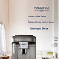 Delonghi Magnifica S fully automatic Italian coffee machine with built-in grinder and sleek design