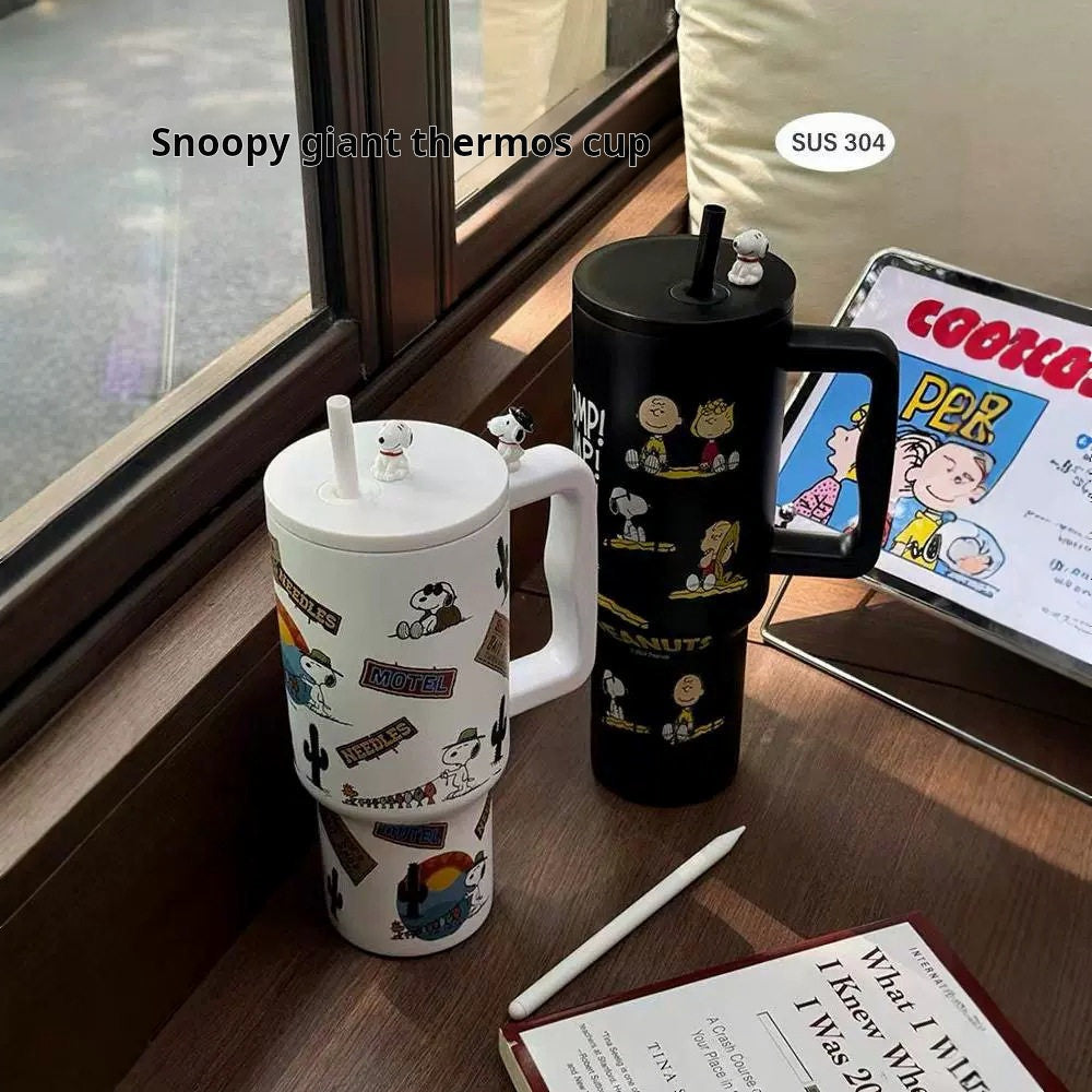 Snoopy Peanuts High-Capacity Insulated Tumbler with Handle