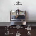 La Marzocco GS3 dual boiler home espresso machine with sleek design and professional features