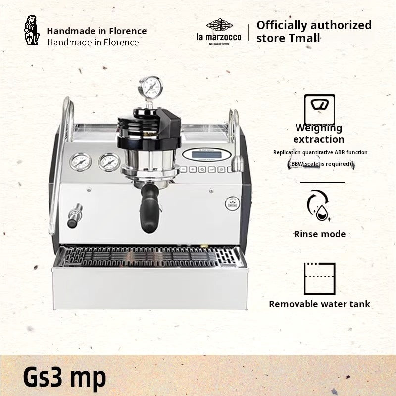 La Marzocco GS3 professional-grade home espresso machine with dual boiler and digital display