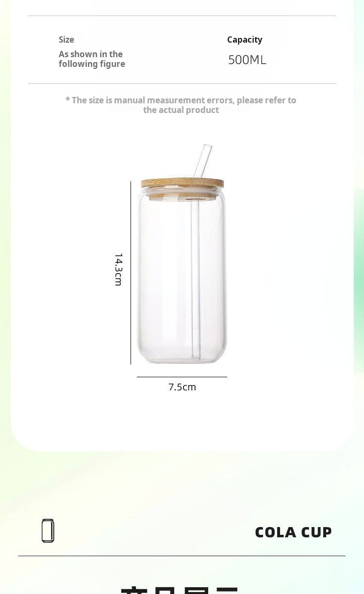 Can Shaped Glass Coffee Cup | Cup To Machine
