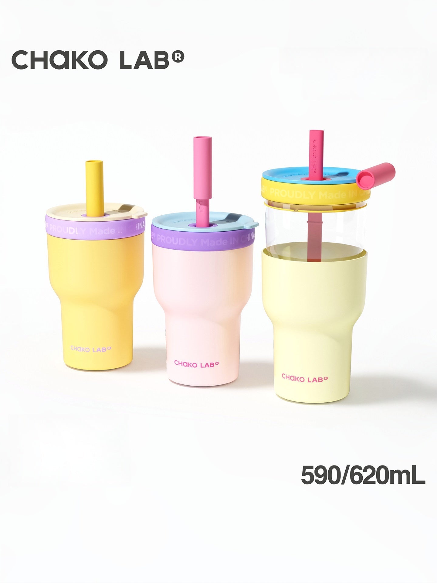 CHAKO LAB double-layered stainless steel and glass cup