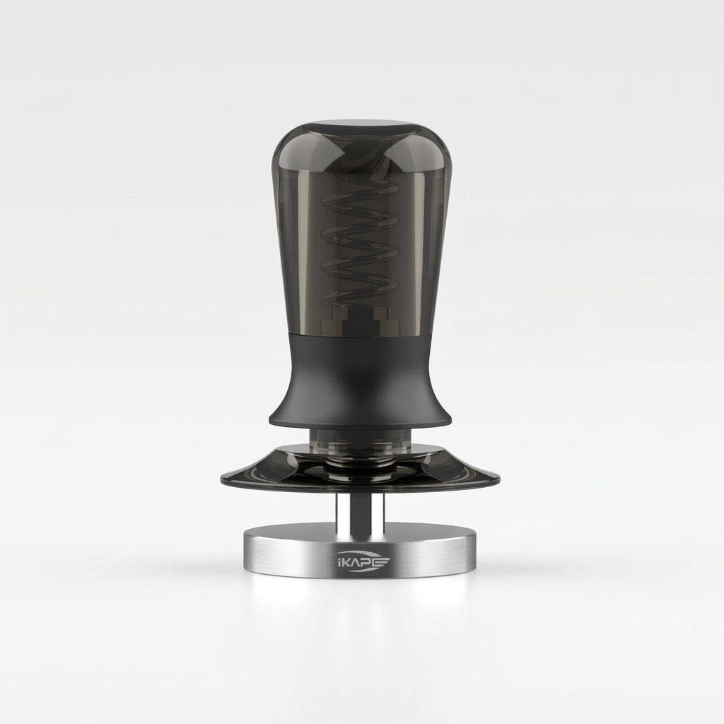 IKAPE calibrated spring tamper for home espresso puck prep