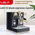 LELIT Bianca V3 commercial espresso machine with dual boilers and wooden accents
