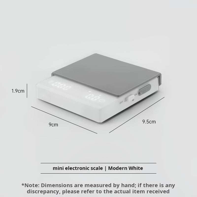 Mini Coffee Scale with Timer digital espresso scale on coffee station with dual LED display