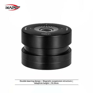 IKAPE Magnetic Espresso Coffee Distributor Tool with magnetic levitation and stainless steel base for even coffee distribution