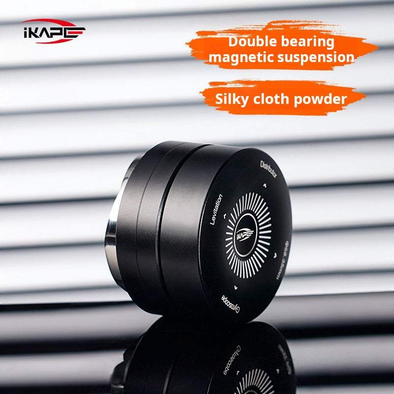 IKAPE Magnetic Espresso Coffee Distributor Tool with magnetic levitation and dual-bearing mechanism for even coffee distribution