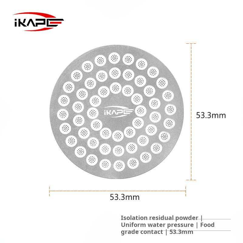 IKAPE Stainless Steel reusable espresso puck screen for uniform water distribution and group head protection