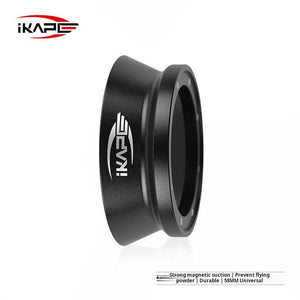 IKAPE Universal Magnetic Espresso Dosing Funnel in matte black on portafilter