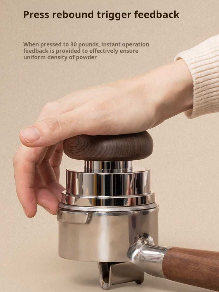 Timemore Wooden Espresso Tamper and Distributor Set with hardwood handles and stainless steel bases for precise espresso extraction