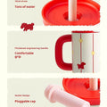 [30% off for 2 items, 40% off for 3 items] Dominant Cup, Giant Straw Cup, High Aesthetic Student Water Cup, Large Capacity Insulated Cup