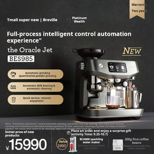 Breville BES985 espresso machine with integrated grinder, main product photo