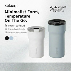 xBloom Passenger ceramic lined travel coffee tumbler with stainless steel body